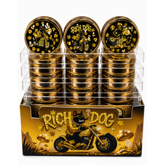 3Part Plastic Grinder Rich Dog, Item code SMK - 4287 - Pack of 24 