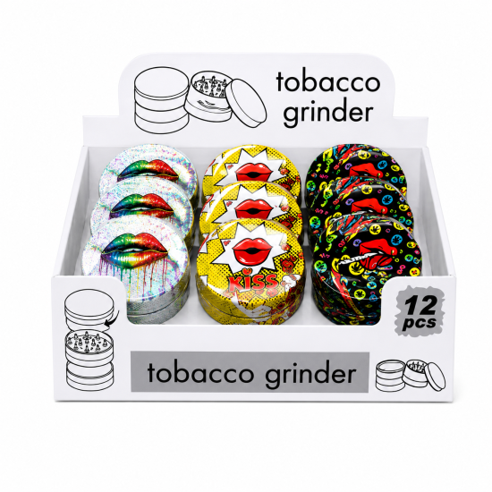 Metal Grinder Assorted Colour & Design, Item Code SMK - 2641 - Pack of 12