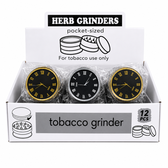 Metal Grinder Clock design, Item Code SMK - 2580, Pack of 12 