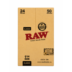 Raw Classic Rolling Papers 1/4 size - Pack of 24