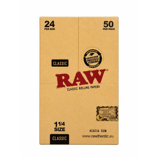 Raw Classic Rolling Papers 1/4 size - Pack of 24