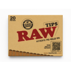 Raw Classic  Authentic Pre - Rolled Tips - Pack of 20