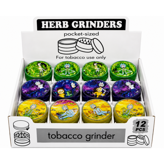 Metal Grinder Rick & Mory Assorted Colour, Item Code - SMK - 2603, Pack of 12