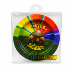Metal Round Ashtray Magic Mushrooms - Pack of 1 