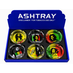 Glass Ashtray Round, Item No SMK - 1965 , Pack of 6