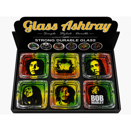 Glass Ashtray Square, Item No SMK - 2016 , Pack of 6