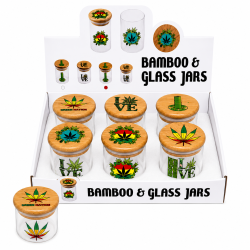 Storage Bottle 5.5cm Deep, Assorted Design, Item Code SMK - 3907, Pack of 6