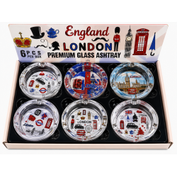 Glass Ashtray Round, Item No SMK - 4270 , Pack of 6