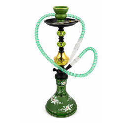 Hookah Medium Single Pipe Assorted Colour, Item Code - SMK-3846, Pack of 1  