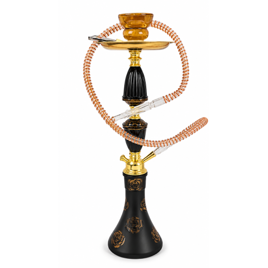 Hookah Medium Single Pipe Assorted Colour, Item Code - SMK-3839, Pack of 1  