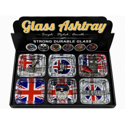 Glass Ashtray Square, Item No SMK - 2023 , Pack of 6
