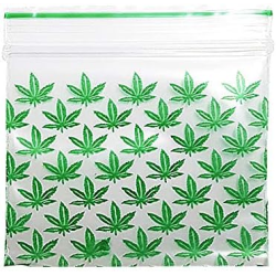Zipper Bag 50 x 50 Leaf Design - Pack of 1 x 900 Bag Approx 