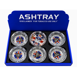 Glass Ashtray Round, Item No SMK - 1996 , Pack of 6