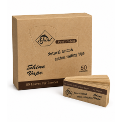 Shine Natural Hemp & Cotton Rolling Tips - Pack of 50 Tips