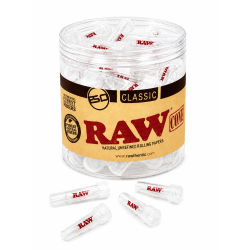 Raw Glass Filter Tips - Pack of 50 