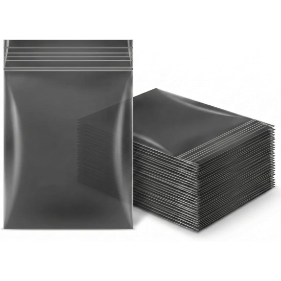 Zipper Bag 50 x 50 Black Colour - Pack of 1 x 900 Bag Approx 