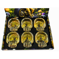 Glass Ashtray Skull Shape , Item No SMK - 4454 , Pack of 6