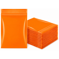 Zipper Bag 50 x 50 Orange Colour - Pack of 1 x 900 Bag Approx 