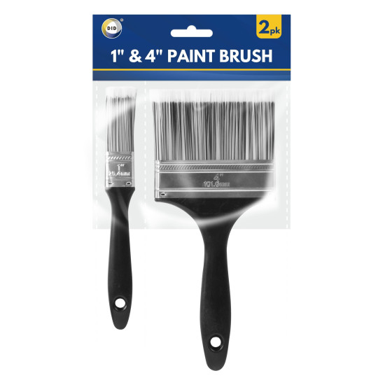 2PC 1'' & 4'' Paint Brush - Pack of 1 
