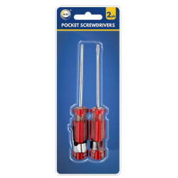 2Pc Pocket Screwdrivers - Pack of 1 
