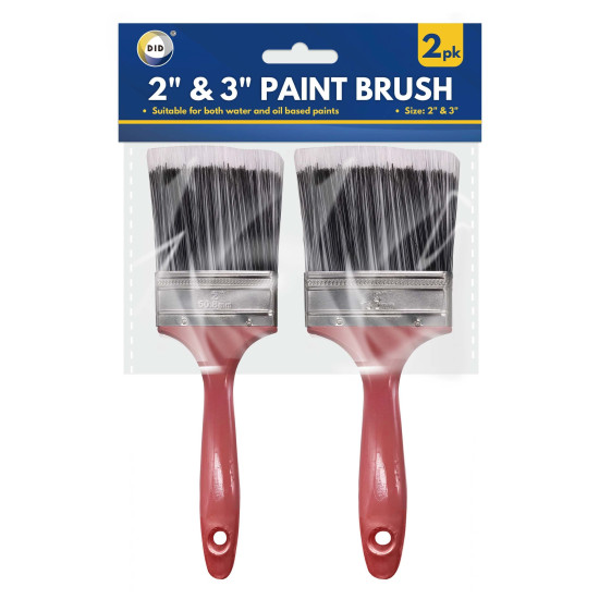 2Pc 2'' & 3'' Paint Brush - Pack of 1