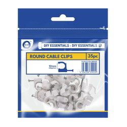 12mm Round Cable Clips - Pack of 1