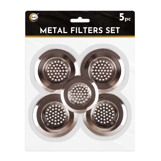 Metal Filters Set - 5Pc