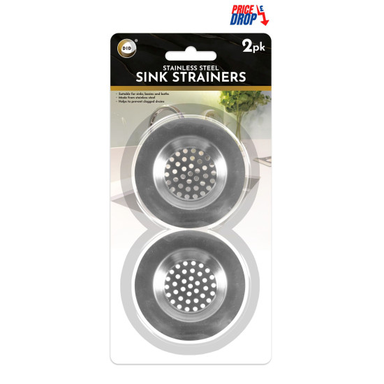 Stainless Steel Sink Strainers - 2Pcs