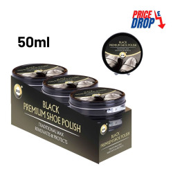Shoe Polish Black 50ML  - Pack of 12