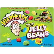 WARHEADS SOUR JELLY BEANS THEATRE BOX 4OZ/ 12PCS