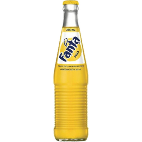 MEXICAN FANTA GLASS PINEAPPLE 12OZ/ 24PCS Soda image