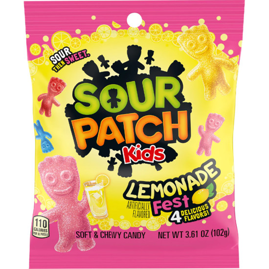 SOUR PATCH LEMONADE 3.61OZ/ 12PCS Peg Bags image