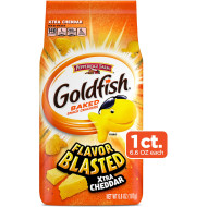 GOLDFISH CRACKERS BLASTED XTRA CHEDDAR 6.6OZ/ 24PCS----MAY DATED