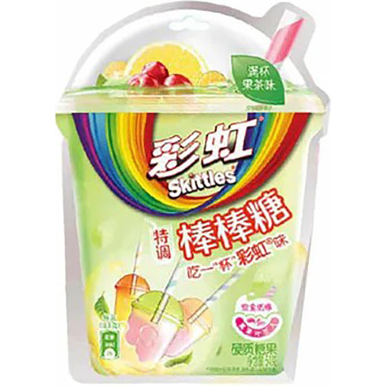 SKITTLES LOLLIPOP FRUIT TEA FLAVOURS 54G/ 8PCS Jelly image