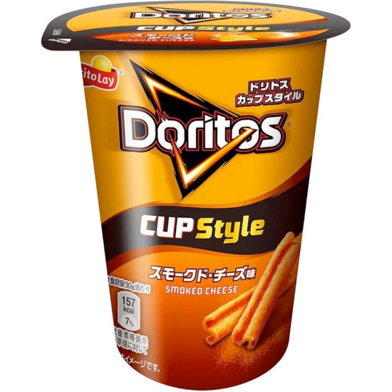 JAPAN FRITOLAY DORITOS CUP SMOKED CHEESE 60G/ 12PCS Chips & Crisps image