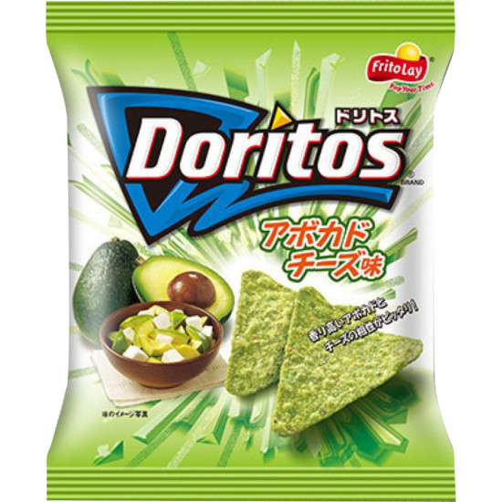 JAPAN Doritos Avocado & Cheese Flavor, 2.0 oz (55 g) x 12 Bags Chips & Crisps image