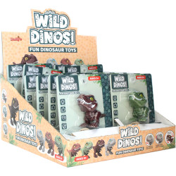 TOY CANDIES IN DISPLAY CASE- T REX DINO- 12PC