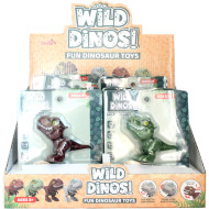 TOY CANDIES IN DISPLAY CASE- T REX DINO- 12PC
