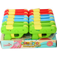 TOY CANDIES IN DISPLAY CASE-LOLIPOP GUN - 12PC