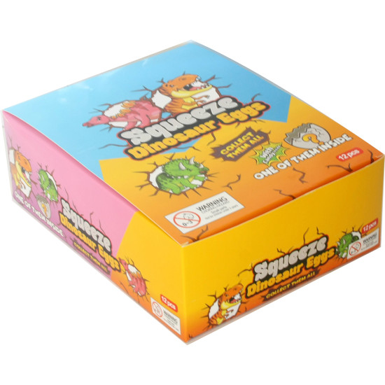 TOY CANDIES IN DISPLAY CASE-DINOSAUR EGG - 12PC Toy Candies image