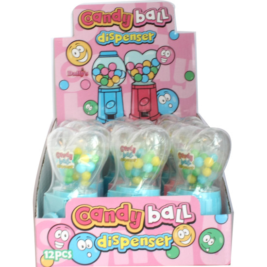 TOY CANDIES IN DISPLAY CASE-HEART DISPENSER - 12PC image