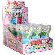 TOY CANDIES IN DISPLAY CASE-HEART DISPENSER - 12PC