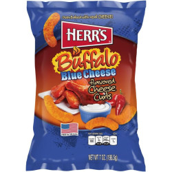 HERR'S BUFFALO BLUE CHEESE CURLS 6oz / 12pc