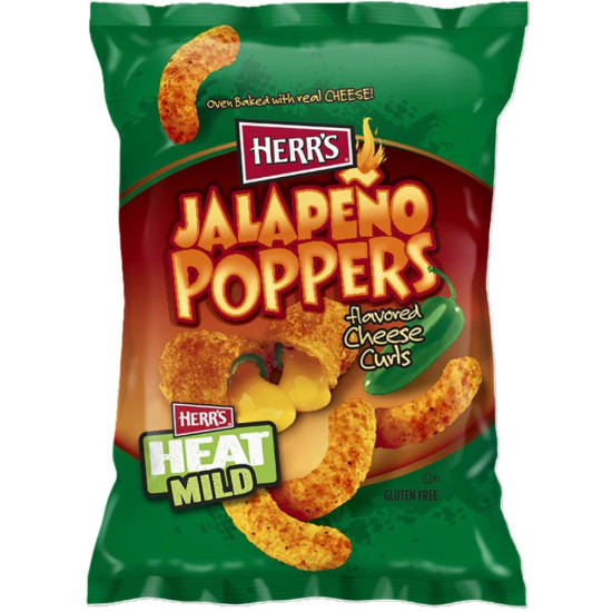 HERR`S JALAPENO POPPER CHEESE CURLS 6oz/12pc image