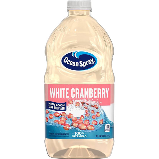 OCEAN SPRAY WHITE CRANBERRY COCKTAIL-64oz / 8 Bottles Fruit Juice image