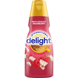 International Delight Coffee Creamer 32oz /6pc- WHITE CHOCOLATE RASPBERRY