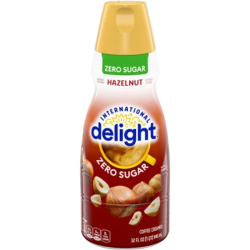 International Delight Coffee Creamer 32oz /6pc- HAZELNUT zero sugar