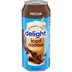 International Delight Iced Coffee 15oz/12 Cans- MOCHA-----MAY DATED