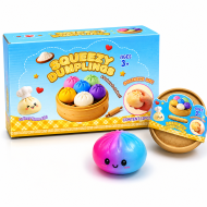 Dumpling Rainbow  Squishy Bun Mystery Colours - Pack of 12