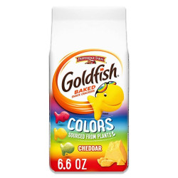 GOLDFISH CRACKERS COLORS CHEDDAR  6.6OZ/ 24PCS---JUNE DATED